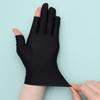 Short Stretch Thin Spandex Gloves Summer Mittens Two Finger Touch screen Driving Gloves