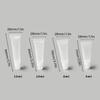 Clear Plastic Refillable Lip Balm Tubes Angled Nozzle for Precise Application Small Cosmetic Containers Empty Bottle