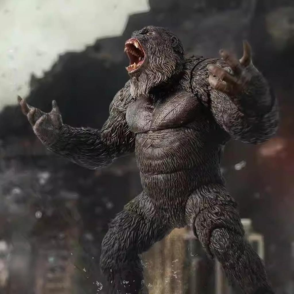 SYXLCYGJ HIYATOYS Exquisite Basic Series Godzilla Kong 2 Personalized Kong Articulated Doll Model vs. 2.0