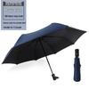 Dual-Use Automatic Umbrella for Men & Women: Sun & Rain Protection with black glue sunshade. Customizable with printed logo, fits two people.