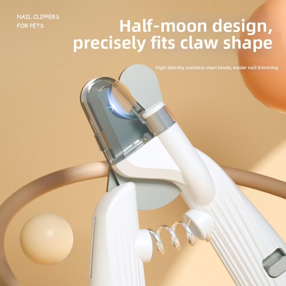 Painless Design Pet Nail Clippers Safe Cat Claw Clipper LED Light Pet Nail Clipper  Pet Grooming