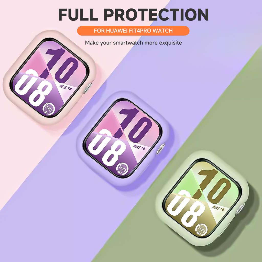 Soft Silicone Hollow Case for Huawei Watch Fit 4 4Pro Smart Watch Bumper Protector for Huawei Watch Fit4 Pro Shell Accessoies