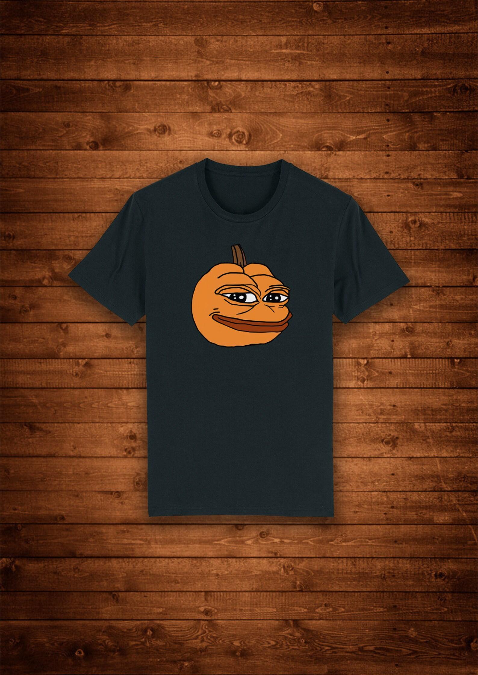 Pepe The Pumpkin Meme Halloween / T shirt Unique Design Street Wear Art Urban Graphic Tees Top 3XL