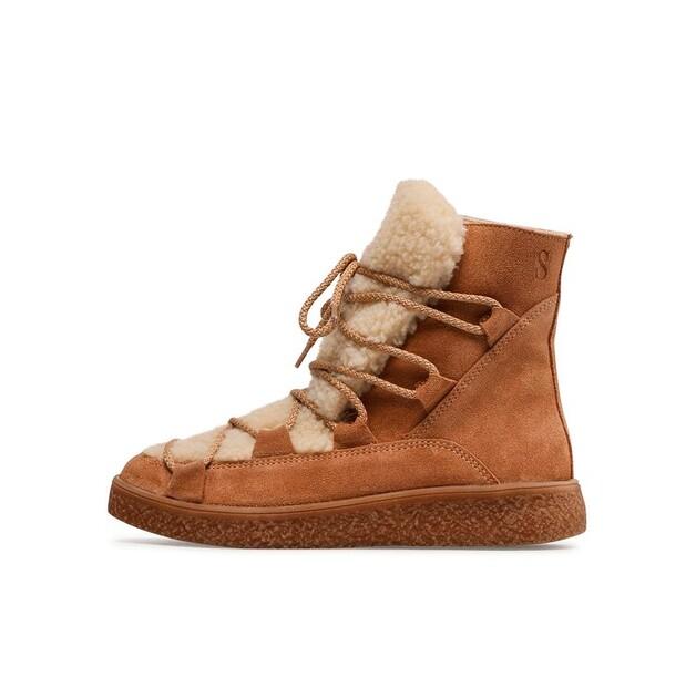 Simple Winter Boots SL-49-02-000072 Brown