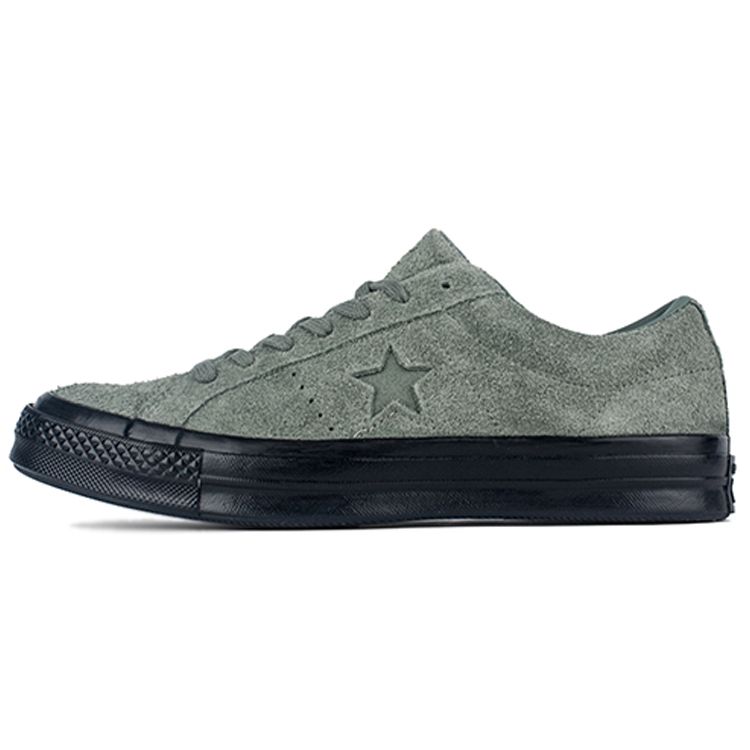 Converse One Star Comfortable Versatile Non-Slip Shock Absorbing Low-Top Skate Shoes Unisex Sneakers Green 163373C