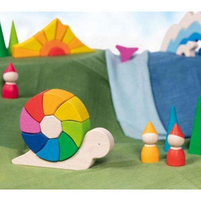 Puzzle et jeu de construction - escargot - goki