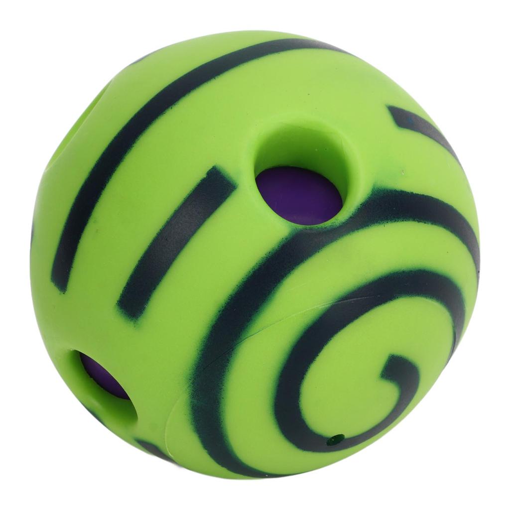 Wobble Giggle Dog Ball Toy Outdoor Funny Interactive Waggle Dog Chewing Ball Toy for Training Teeth