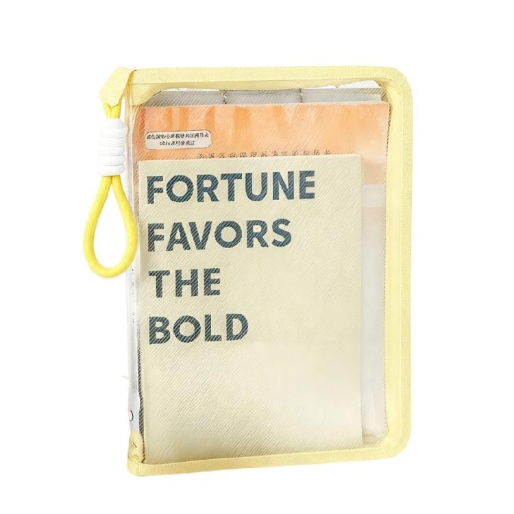 Hardcover File Organiser Clipboard With Carrying Handle Portable Clear Document Case For Paper Document File Storage жёлтый 626₽