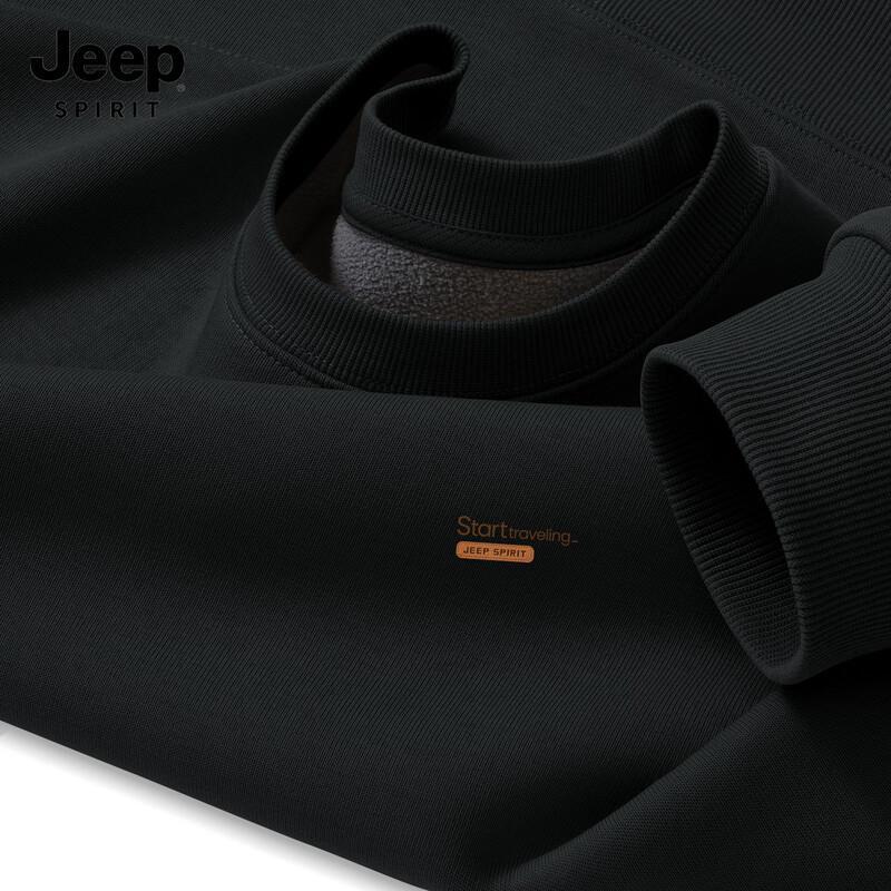 

JEEP SPIRIT Men s Fleece-lined Crewneck Sweatshirt L (175)