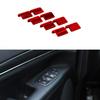 Window Lift Button Decor for Jeep Grand Cherokee 07-10/Patriot 2011+ Bright Red