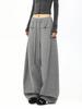 Vintage Retro Women's Wide Leg Pants Casual Trousers Spring/Autumn Loose Drop Straight Leg Sporty Pants