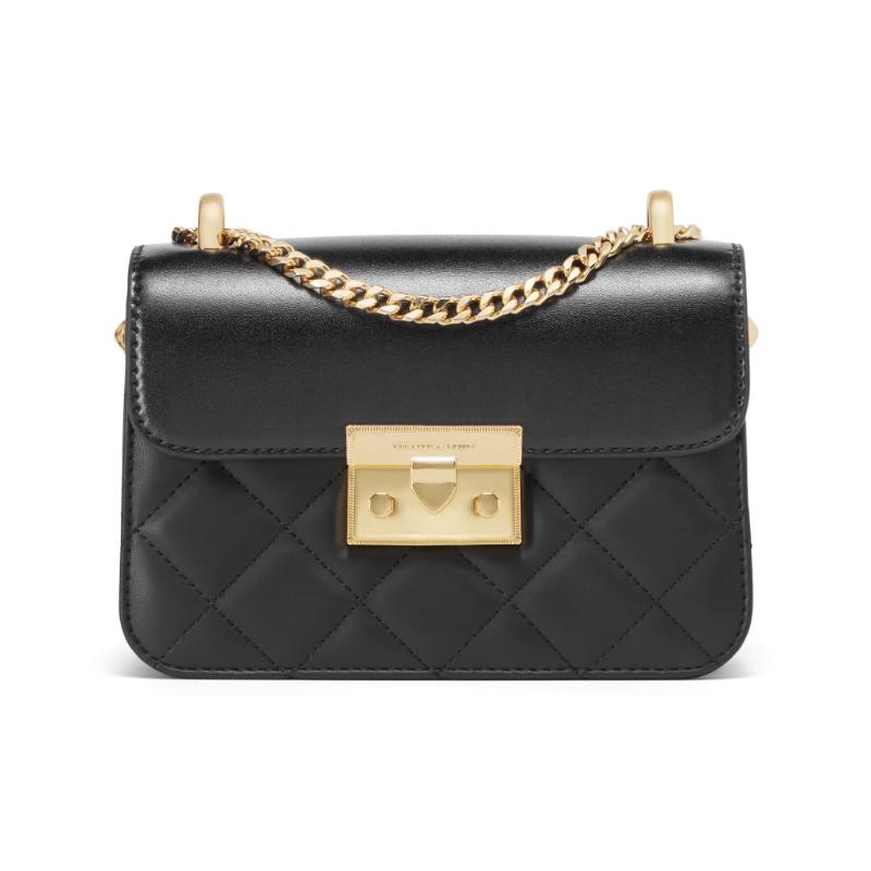 New CHARLES&KEITH PU Small Square Bag, Crossbody Bag, Shoulder Bag Trumpets Women's Butter/Black/Light Blue/Mint Green CK2-80701218-6