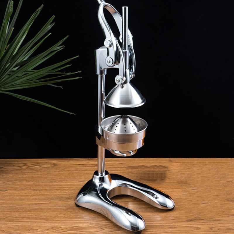 304 Stainless Steel Juicer for Lemon and Oranges Manual Juice Extractor with Ergonomic Handle Home Juice Squeezer