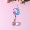 Sparkling Crystal Wind Chimes Crystals Sun Catchers Delicate Pendant for Window Wall Display Decors Car Charm Hangers