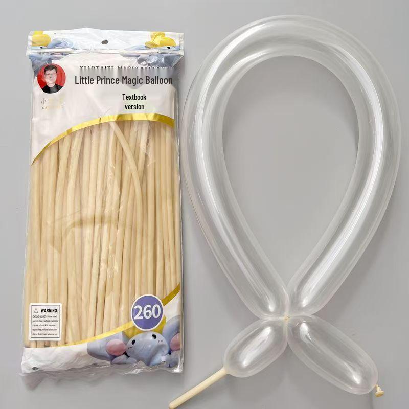 260-Piece Non-Toxic Macaron Long Balloons for Children - Magic Clown Modeling