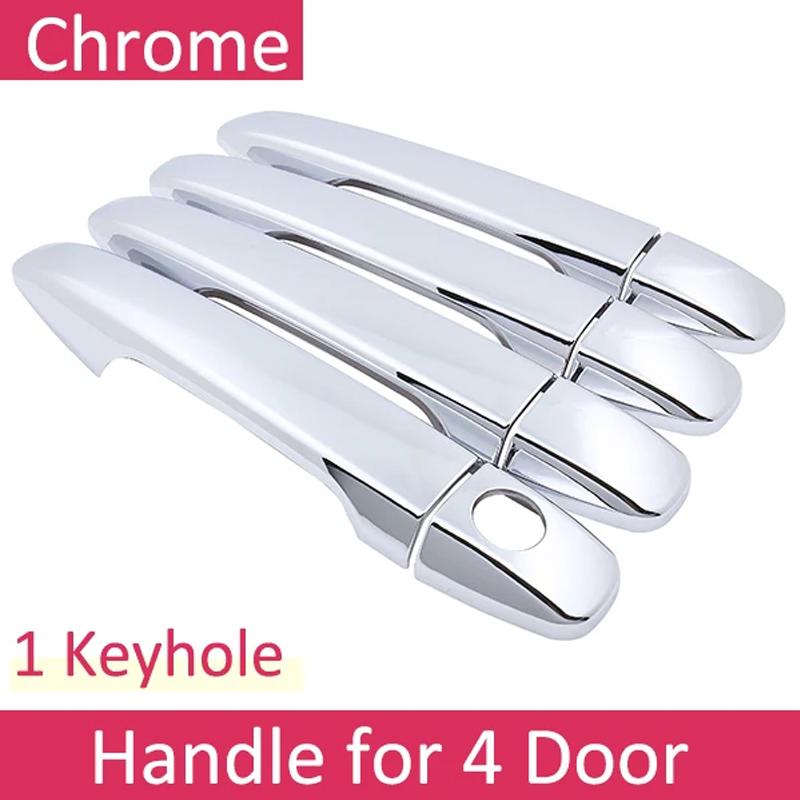 

For Toyota Mark X Accessories X130 2010~2018 Car Anti-rust Door Handles Covers Exterior Scratch Protective Decor Car Accessories No Keyless Entry