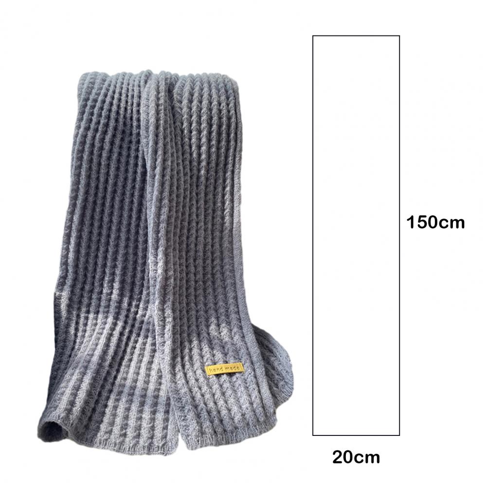 Winter Karm Knitted Scarf Thickened Elastic Windproof Stay Warm Shawl Anti-shrink Outdoor Scarf for Women Men Korean Style Christmas Gifts Unisex