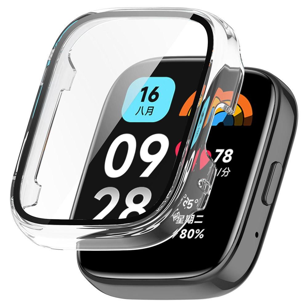 PC+Glass Protective Case For Redmi Watch 3 Active/Lite Full Screen Protector Shell Bumper Cover