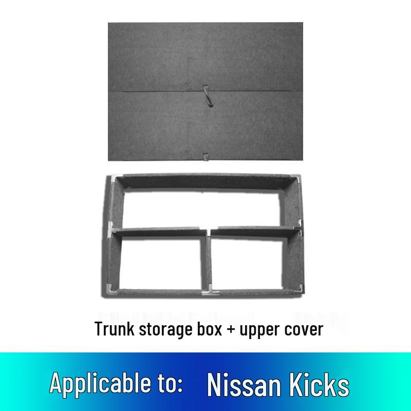 Nissan Kicks Trunk Storage Box - In-Car Camping Bed Modification Nissan Kicks (Storage Box + Upper Cover)