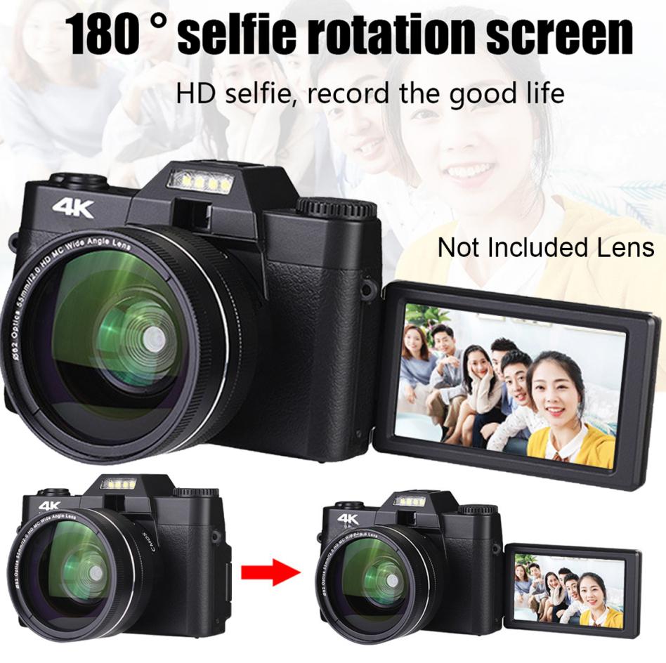 Digital Camera Video Vlog Camcorder Portable Handheld 16X Digital Zoom PX HD NightvisionS Selfie Camera for YouTube 4K