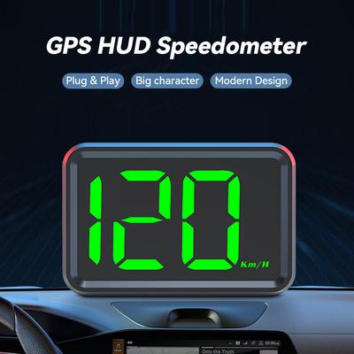 מד מהירות לרכב תצוגת ראש HUD דיגיטלית מד מהירות GPS קמ"ש מייל לשעה תצוגה למשאית אופנוע פלאג אנד פליי אביזרי חלקי רכב