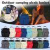 Outdoor Camping & Picnic Basket — Foldable, Portable Beach Tote For Storage