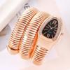1pc-Serpentine Luxury Fashionable Women's Quartz Watch: High-quality Diamond Inlaid Wrist Masterpiece