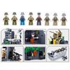765Pcs Military German Army Atlantic Fort Building Blocks Normandy Army Soldier Figures Model Bricks Toys Gifts For Boys