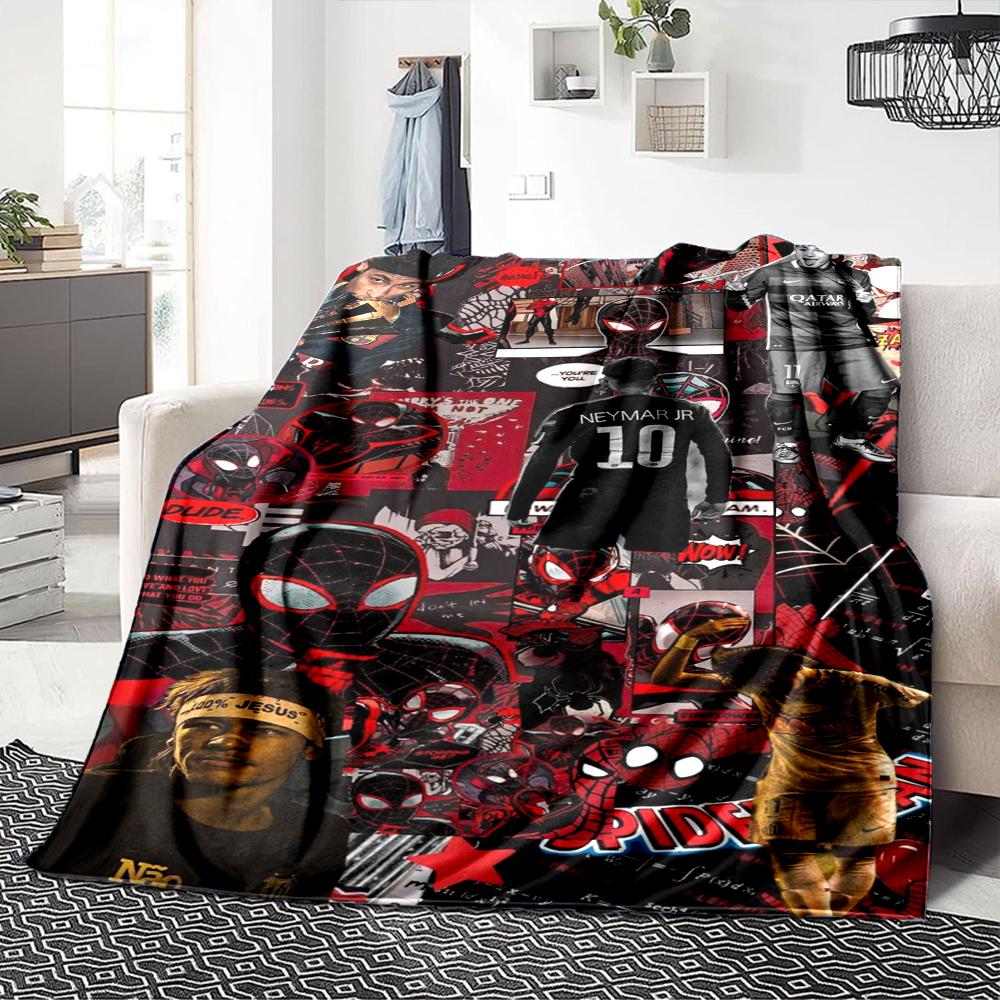 Dynamic Football Stars printed flannel breathable and warm blanket, a stylish home gift, suitable for home, office and bedspread use. 15a144