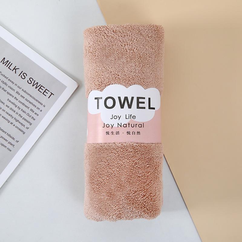 Face Towel Thickened Microfiber Absorbent Coral Fleece Towel Quick Drying Clean Face Soft Absorbent Towel