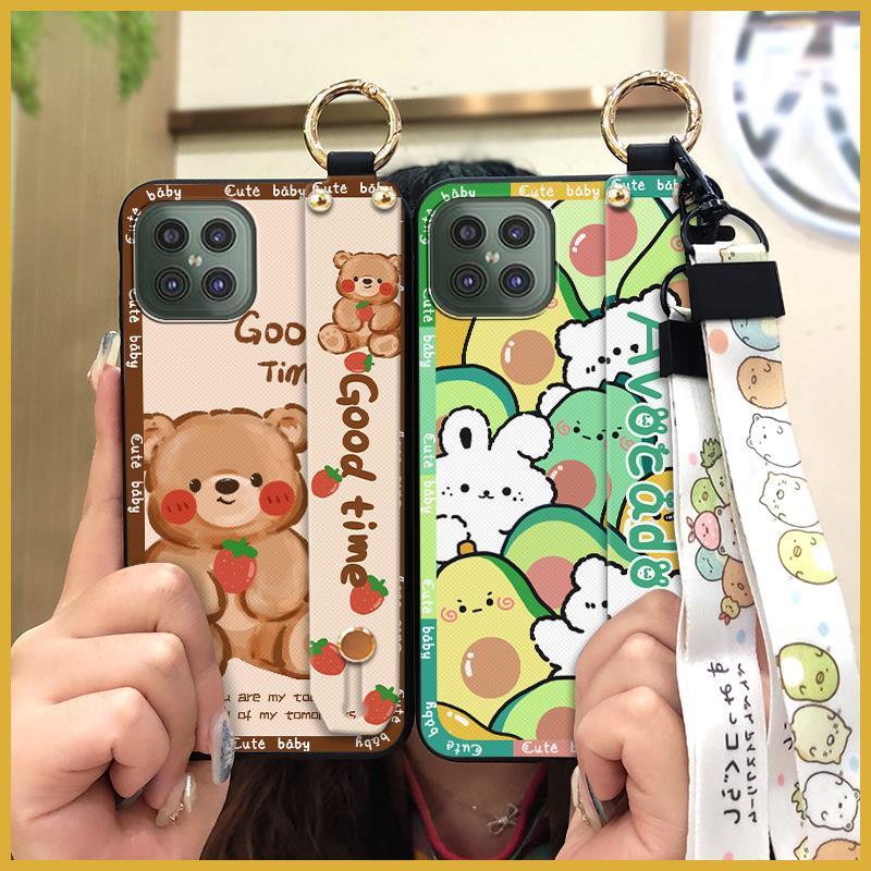 Anti-knock Shockproof Phone Case For Cubot C30 Lanyard Soft case Back Cover Kickstand Anti-dust Cute Phone Holder Ring