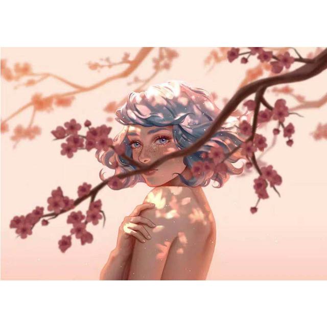 Full 5D Diamond Painting Beautiful Girl DIY Diamond Embroidery Diamond Mosaic Cross Stitch Kits Home Decor Gift