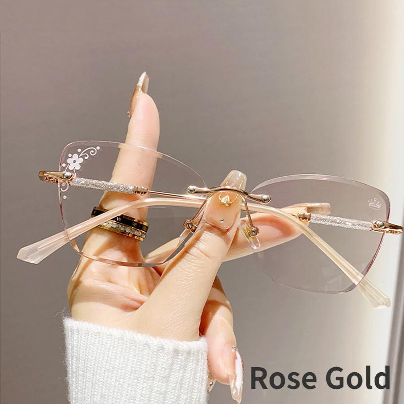 

Стильні жіночі модні окуляри для читання, модні окуляри для гіперметропії високої чіткості, чоловіки, жінки, діамантові окуляри для далекого зору без оправи + 4,0 +4.0