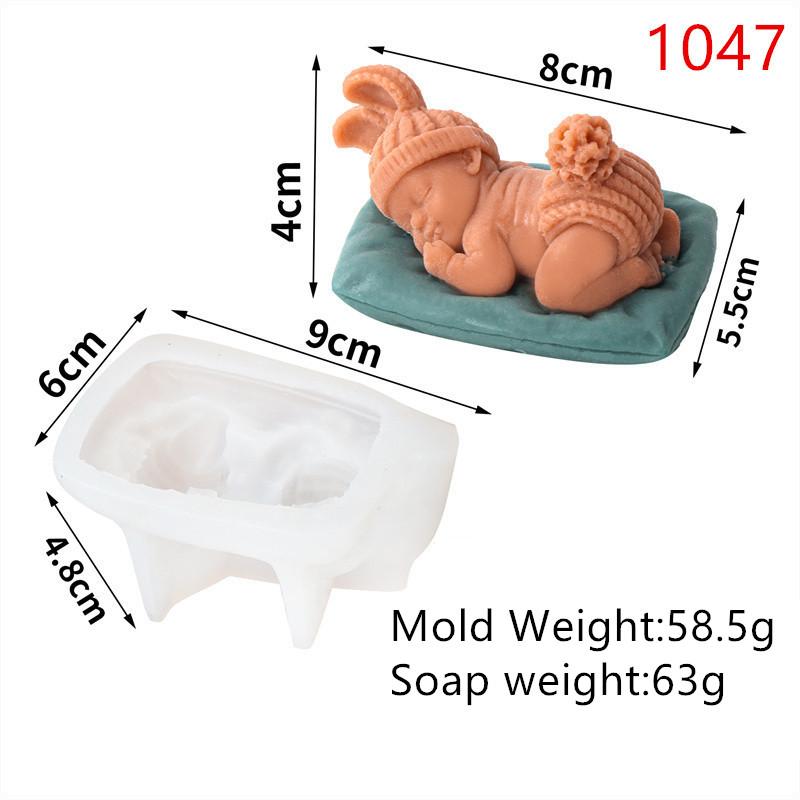 

3D Sit Flower Play Baby Silicone Mold DIY Mother s Day Decoration Soap Candles Plaster Silicone Molds Home Decor