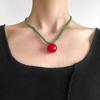 Fresh Fruit Fruits Pendant Necklace Dopamine Colored Jewelry Accessories Party Choker  Women Girls