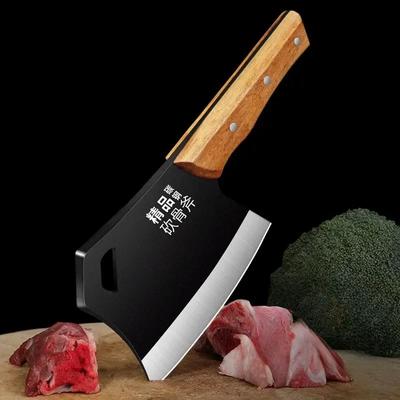 Butcher's Knife, Selected Carbon Steel Forged Ultra Sharp Bone Cutting Knife Home Meat Knife, Kitchen Accessories, Kitchen Tools