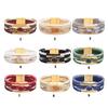 Stapelbare Kristalle Perlen Herz Lederarmband für Frauen Bohemian Handgemacht Verstellbares Armband Westliches Geschenk