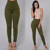Women Skinny Trousers Slim Fit Solid Color Pants Cotton Blend High Waist Casual Trousers for Office Street Party Dating