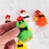 Cartoon Easter Colorful Chick Plush Ornaments For Diy Holiday Hanging Tree