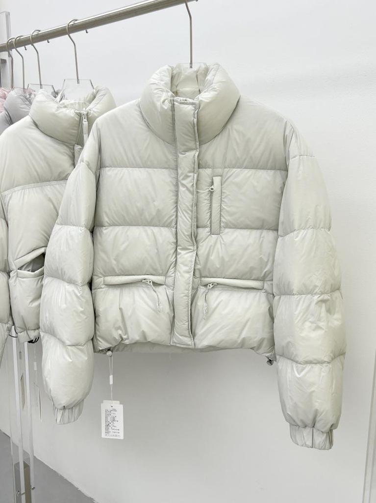 Petite Women's Korean Style White Duck Down Puffer Jacket - Sweet, Fresh, Loose Fit, Thickened for Winter