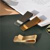 Brass Stainless Steel Loose-Leaf Notebook Pen & Ticket Clip, Multi-Purpose, Custom Engraving Available