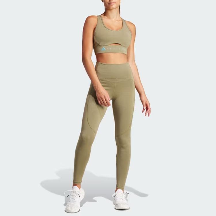 Adidas X Stella McCartney 7/8 Yoga Leggings Women Leggings Olive-Green IT5711