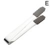 Steel Ice Tong Cube Clips With Silicone Antislip Dessert Sugar Head Barbecue For Kitc R0O9
