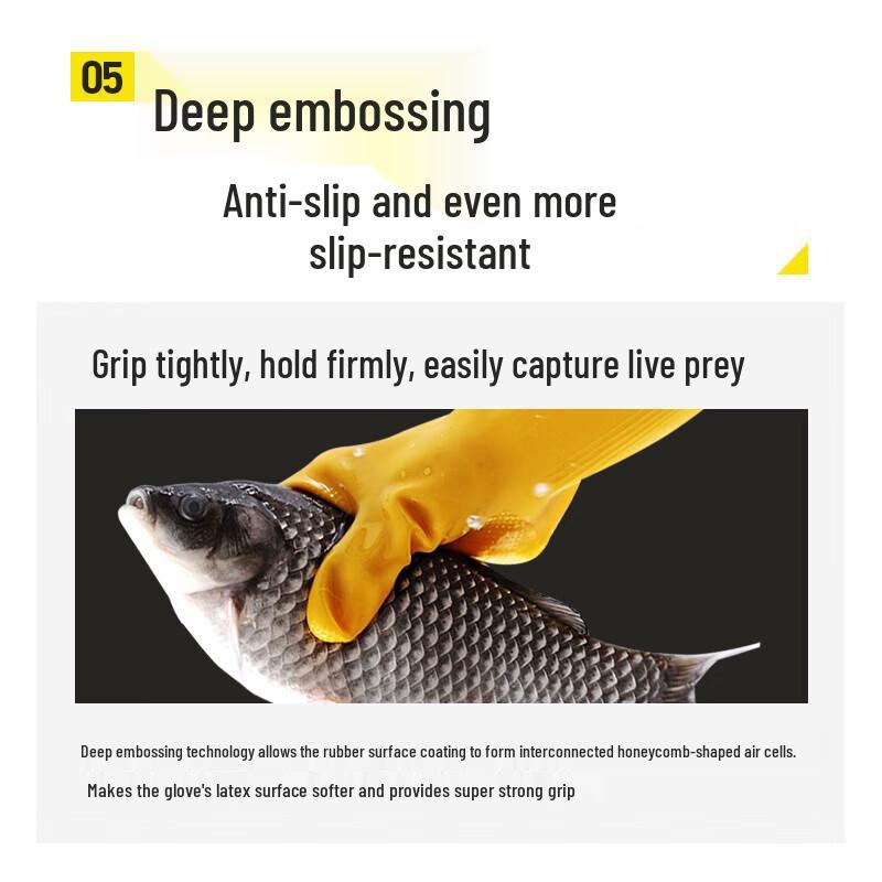 JIAQILI Durable Extra Thick Household Dishwashing Gloves