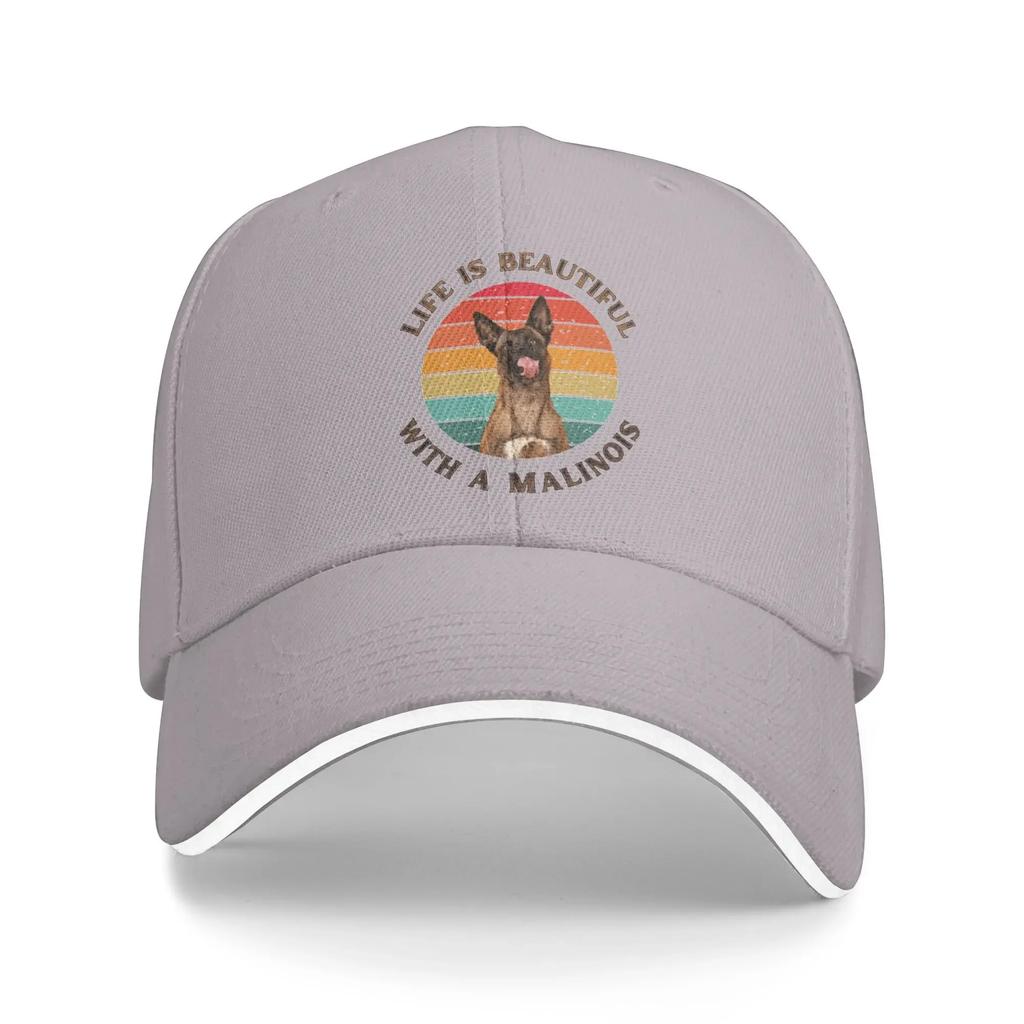 aLife is Better with a Belgian Malinois Sun Baseball Cap Summer Female Male Hats Breathable Casual Hunting Camping Baseball Caps