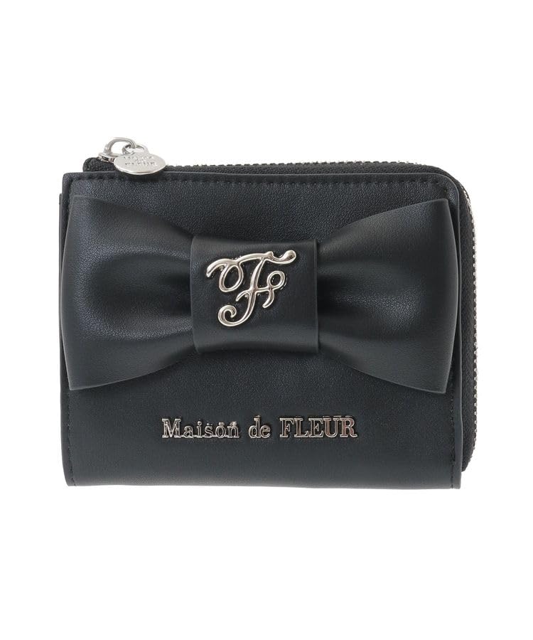 Maison de FLEUR Фрагмент-кейс с лентой-бантом, Черный, F, КартодержательКлючница, 08000677500