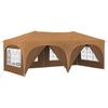 Pop Up Party Tent 575 X 288 X 245 Cm Beige Oxford Fabric
