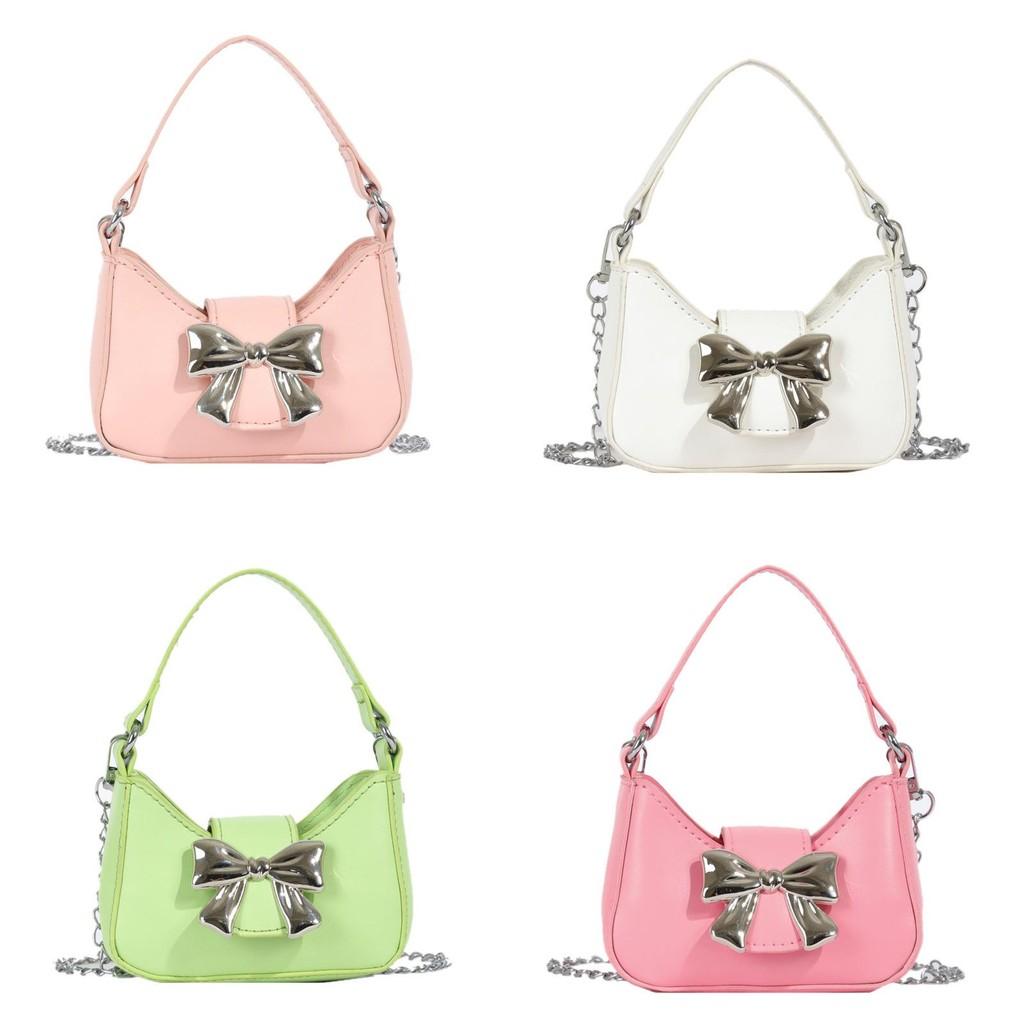Decoration Bow Mini Handbag Outdoor Trendy Shoulder Bag Womens Crossbody Bag