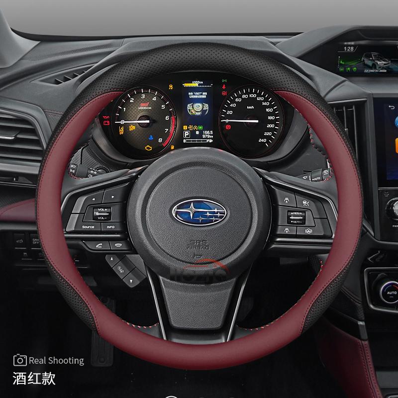 Leder-Autolenkradabdeckung für Subaru Forester BRZ Crosstrek Outback 2024 2025 2026 Zubehör