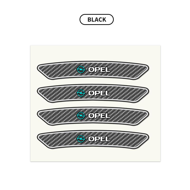 AAHG1 4pcs Car Styling Wheel Rims Racing Stickers Badges Auto Decoration For Opel Opc Astra K Vivaro Corsa Zafira Insignia Mokka